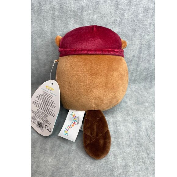 Squishmallows Chip the Brown Beaver 5" with‎ Hat Harvest Squad New 2022 Stuffed - Picture 3 of 5